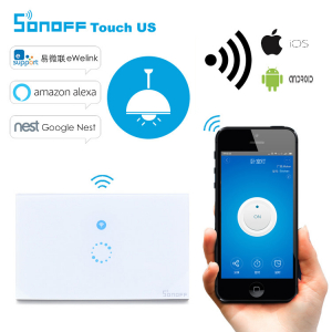 Công tắc cảm ứng wifi Sonoff T1 US 1 nút ( chữ nhật )
