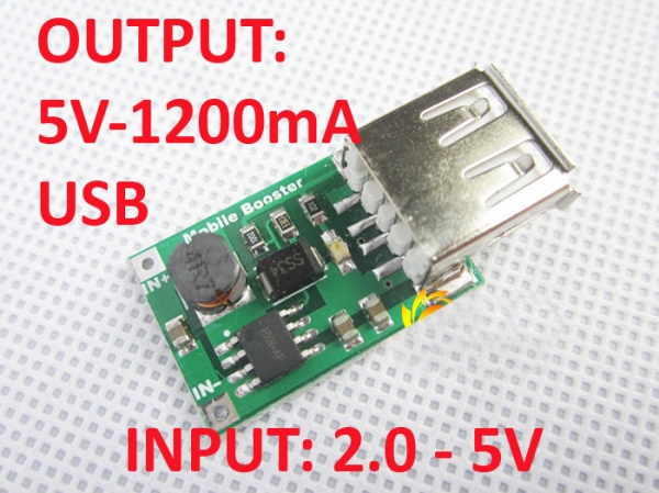 Mạch ổn áp 2V-5V to 5V-1200mA USB