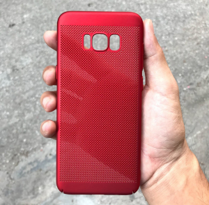 Ốp lưng lưới tản nhiệt cho SamSung Galaxy S8 plus đỏ
