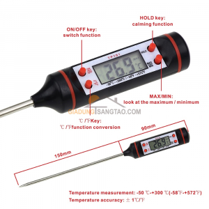 Nhiệt kế đo nhiệt độ thực phẩm TP101 ( que đo nhiệt độ )