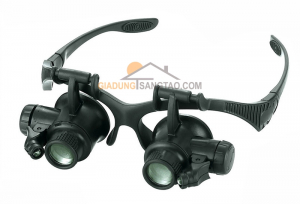 Kính lúp đeo mắt có đèn M2 M2-9892G zoom (10X-15X-20X-25X)